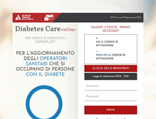 Tablet Screenshot of diabetescare.it