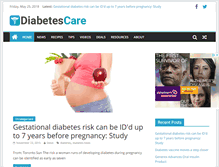 Tablet Screenshot of diabetescare.org
